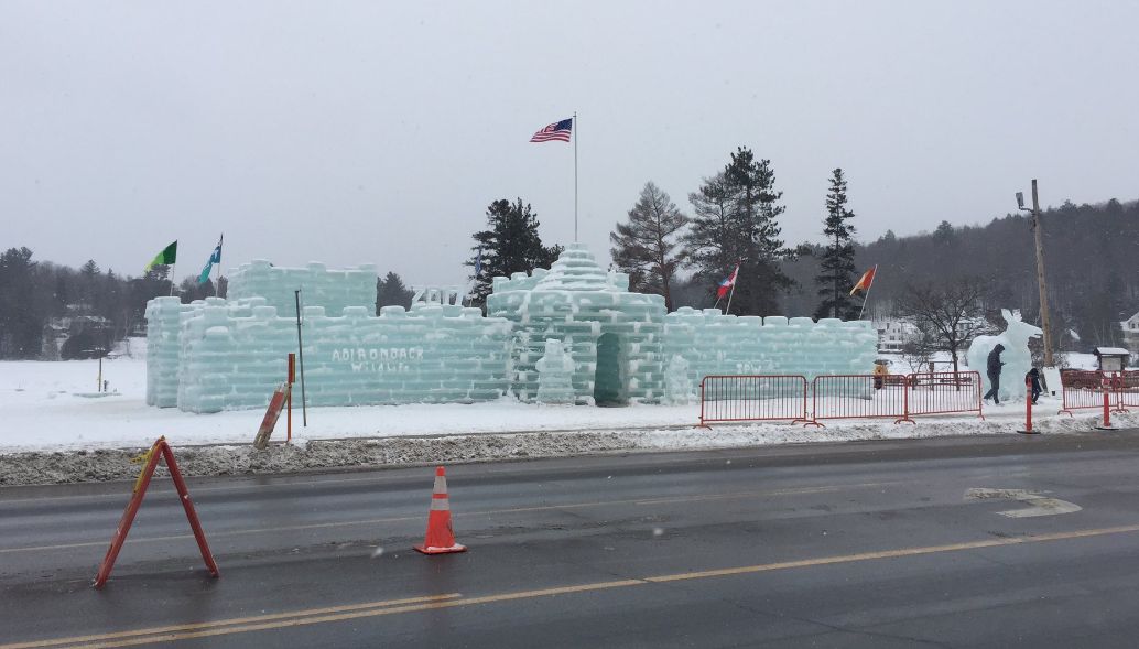 Ice Palace Now Up at Saranac Lake Winter Carnival