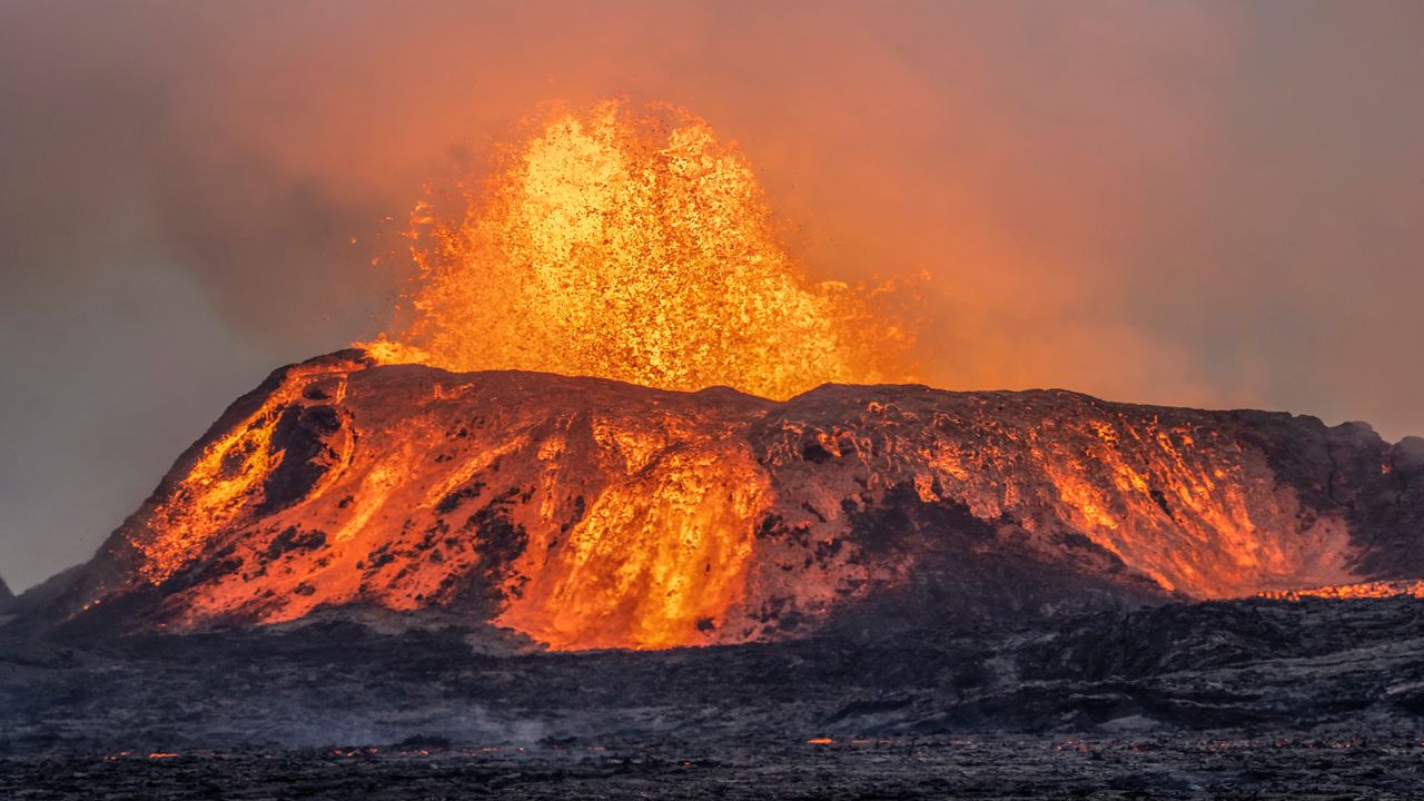  Fagradalsfjall volcano on the Reykjanes Peninsula. (Getty Images)