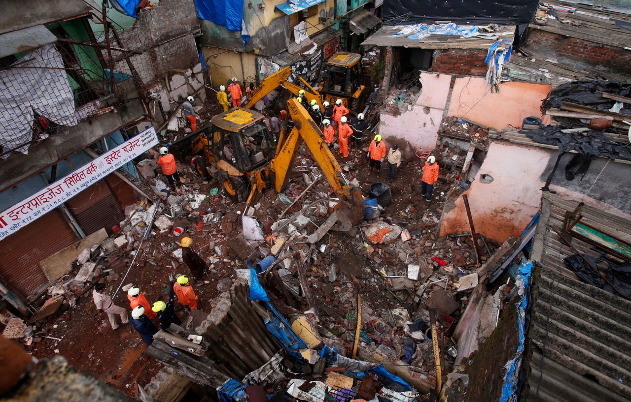 3-story Building Collapses In India In Heavy Rain, Kills 11