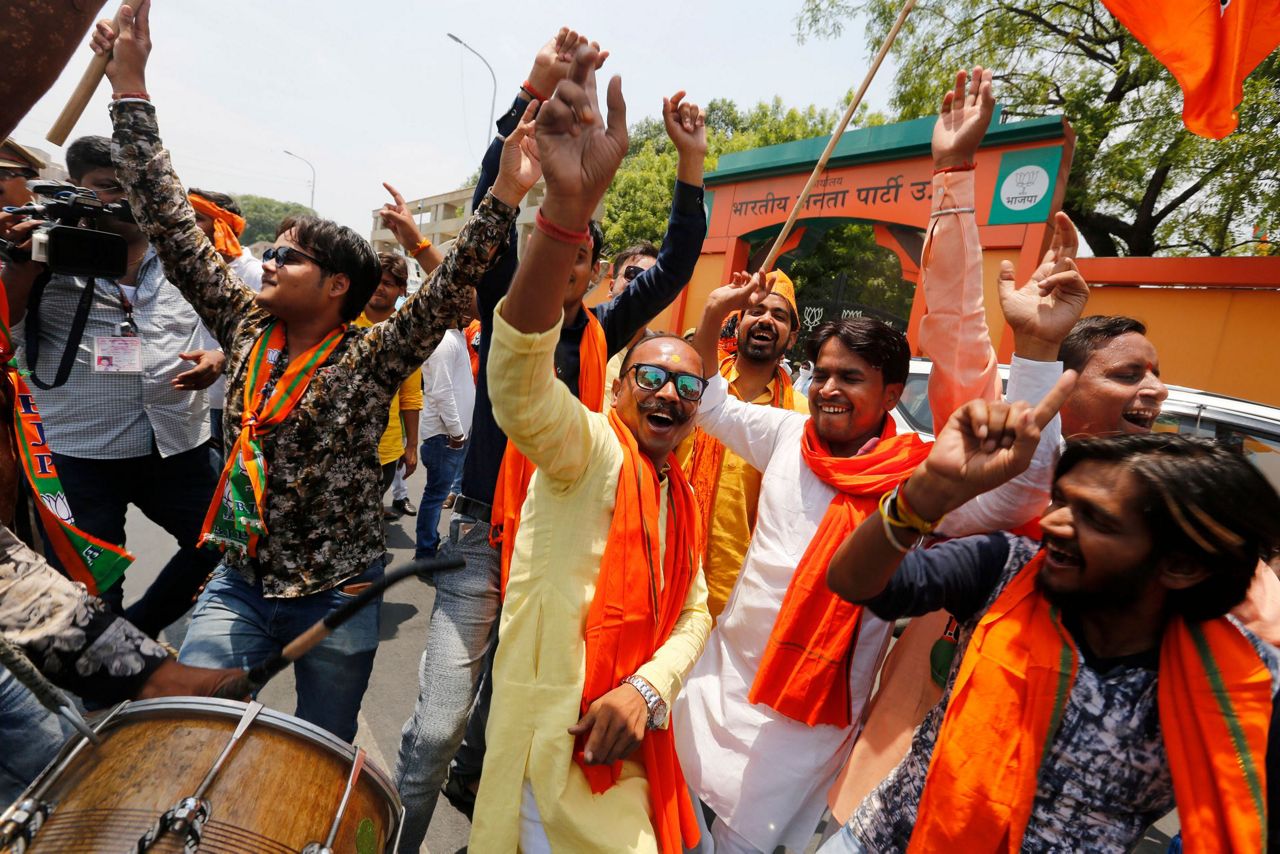 India's ruling party claims victory with wide lead in votes