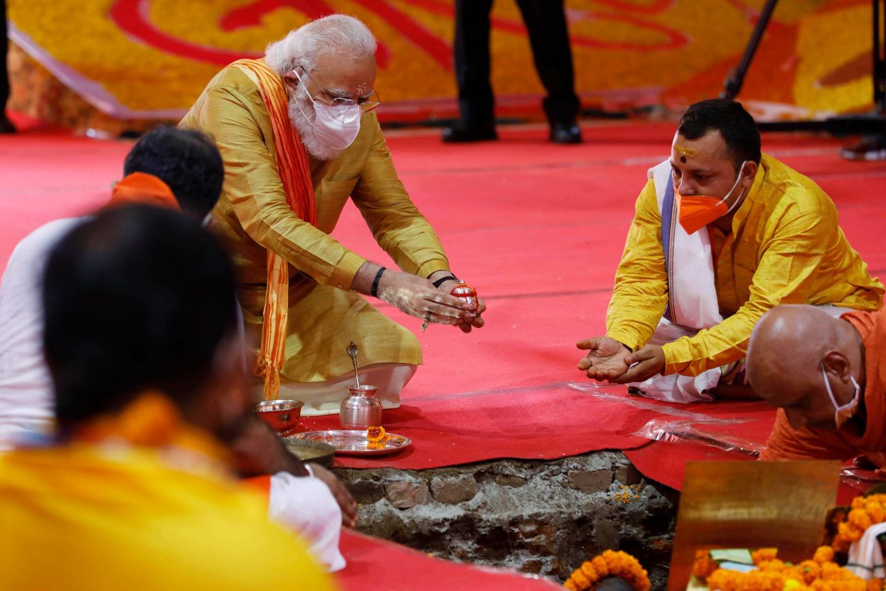 A Hindu temple built atop a razed mosque in India is helping Modi boost ...
