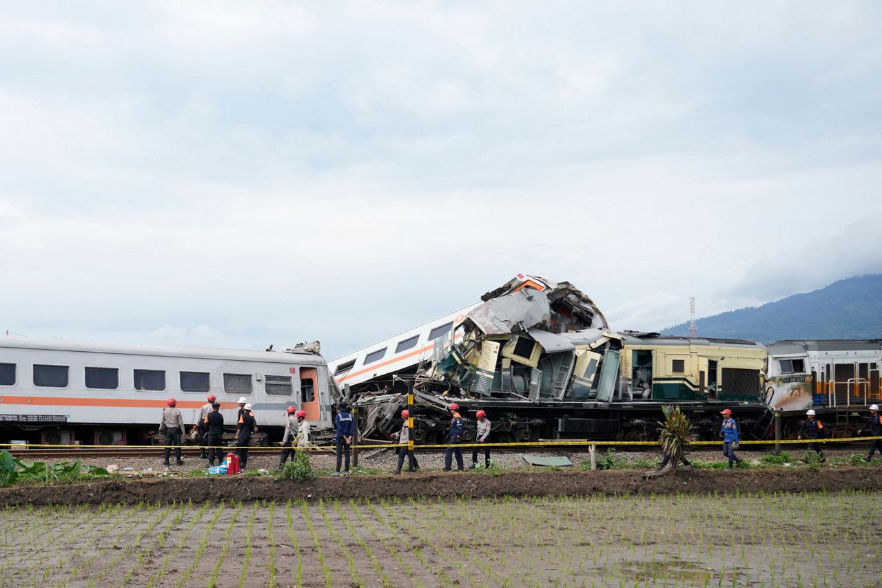 Trains Collide On Indonesia's Main Island Of Java, Killing At Least 3 ...