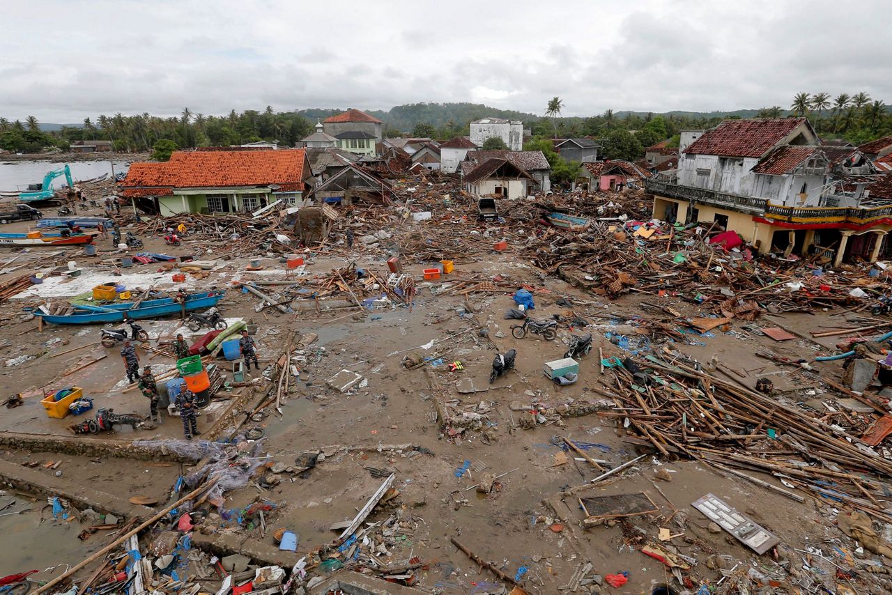 Somber Christmas, prayers in tsunamihit Indonesian region