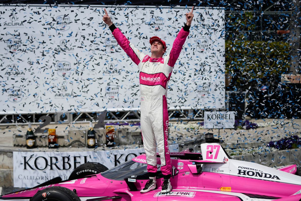 Kyle Kirkwood wins Long Beach for 1st career IndyCar victory