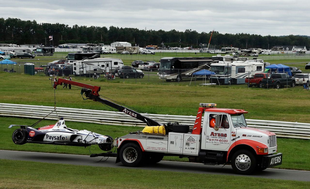 Rossi wins at Pocono in race marred by violent wreck