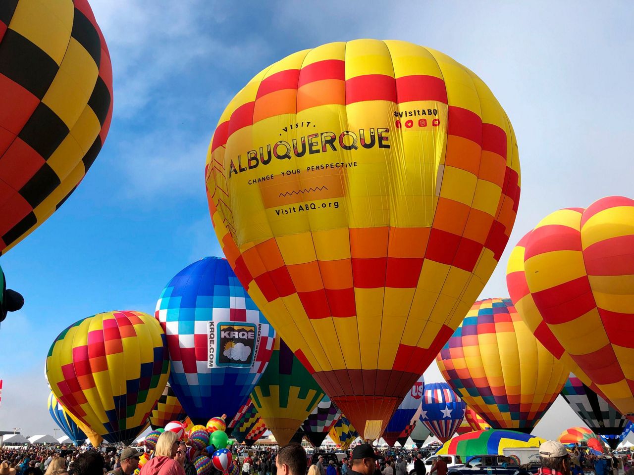 International balloon fiesta grounded by fog