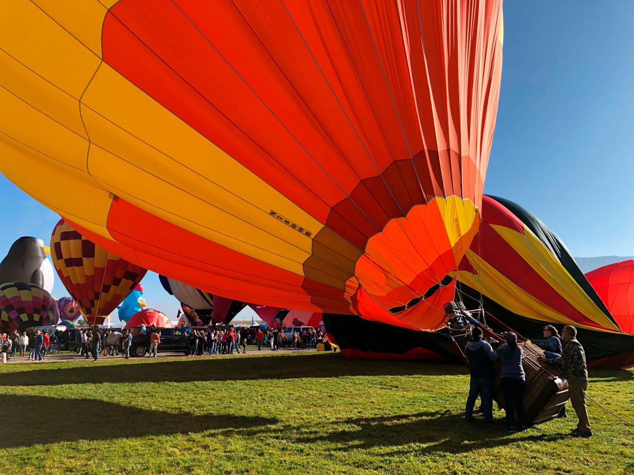 International balloon fiesta grounded by fog