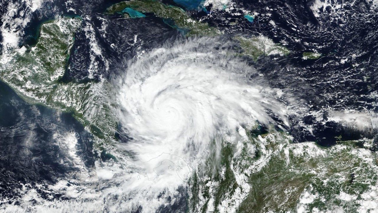 Hurricane Iota satellite