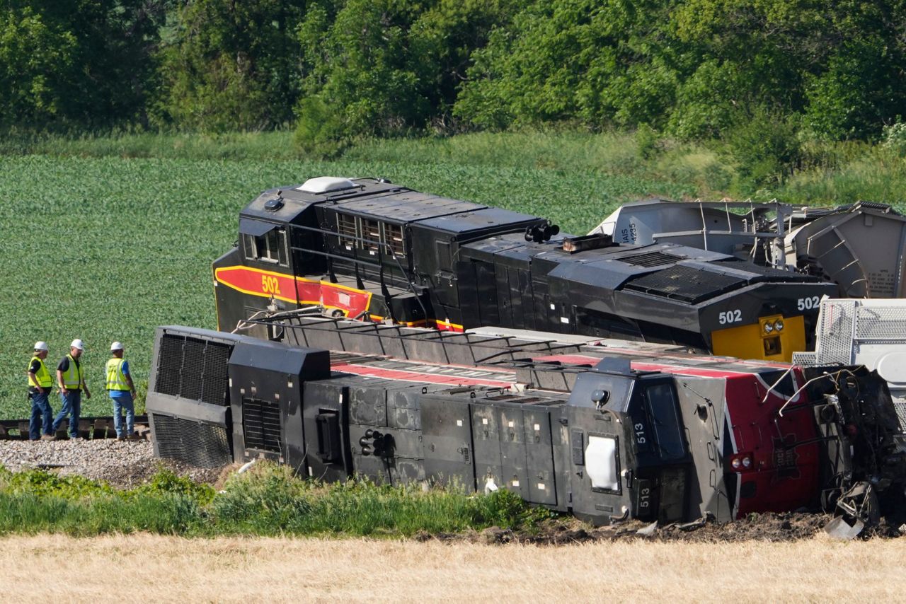 A train struck a semi-truck in rural eastern Iowa, killing 1 person and ...