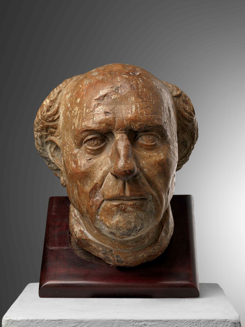 Unknown bust of the architect who designed the Florence cathedral dome ...