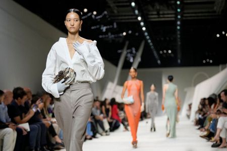 Supermodels grace Kim Jones' Fendi front-row during Milan Fashion Week