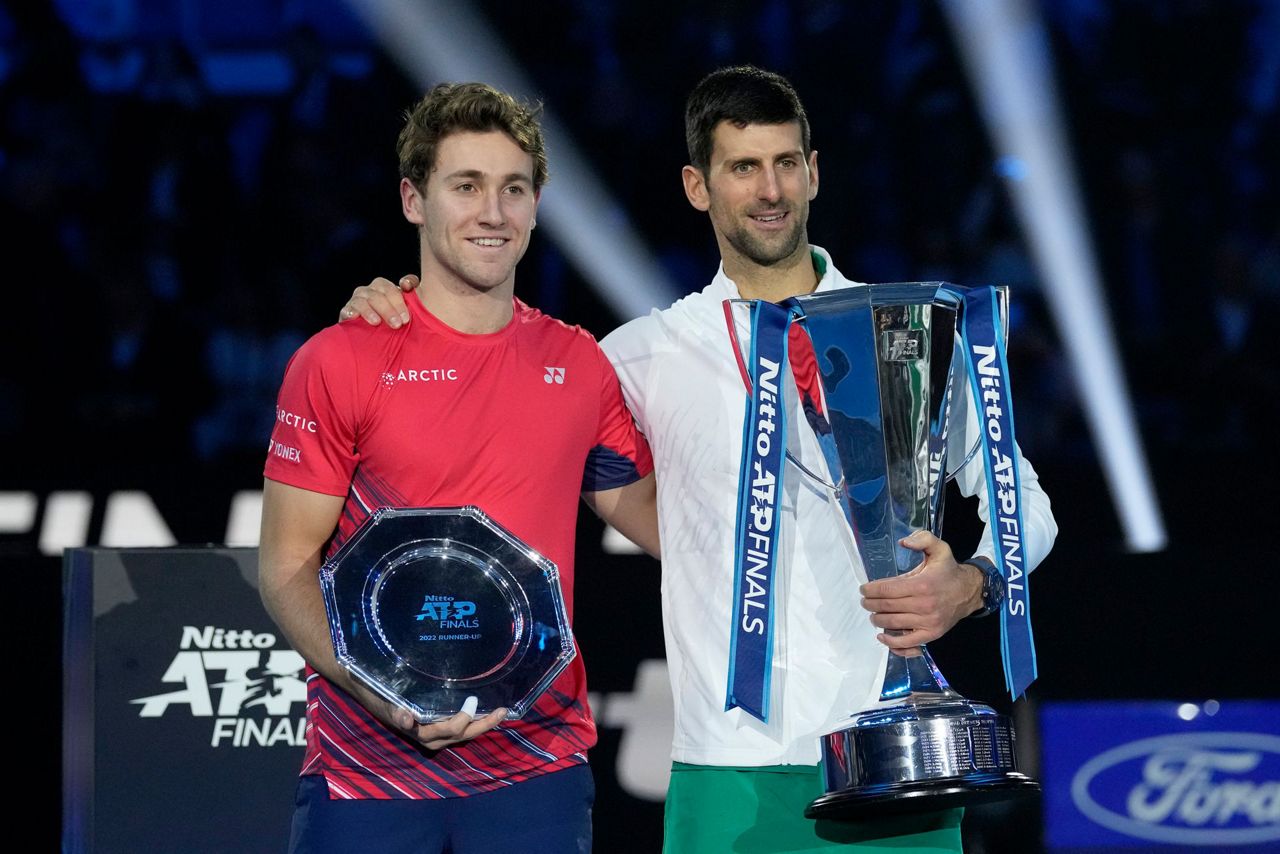 Djokovic matches Federer's record with 6th ATP Finals title