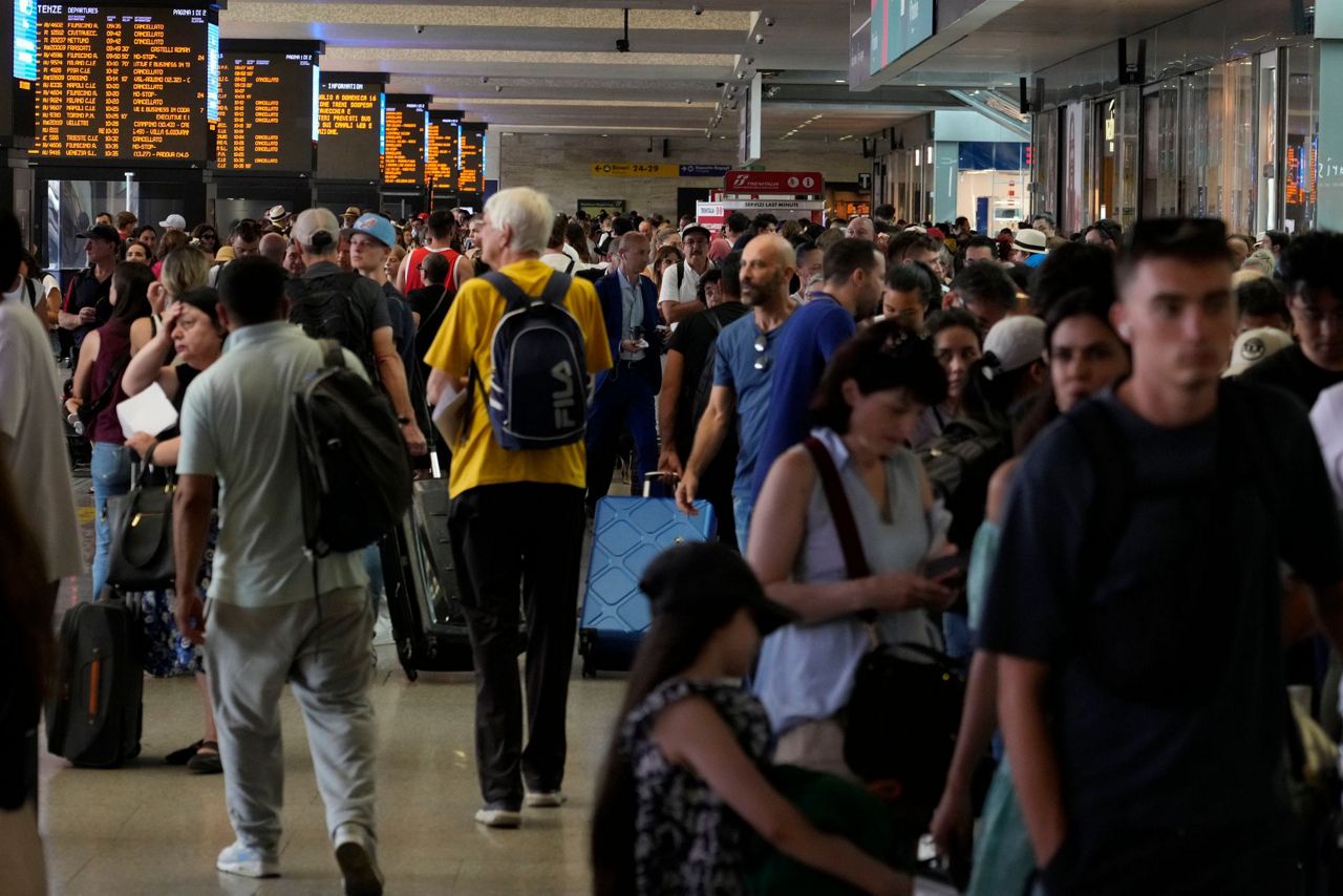 Italy rail strike strands commuters and tourists in sweltering weather at height of tourism season