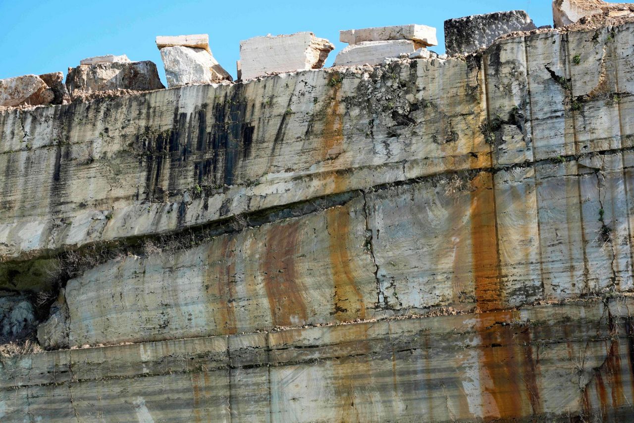 The travertine quarries that built ancient Rome are carving rock for a ...