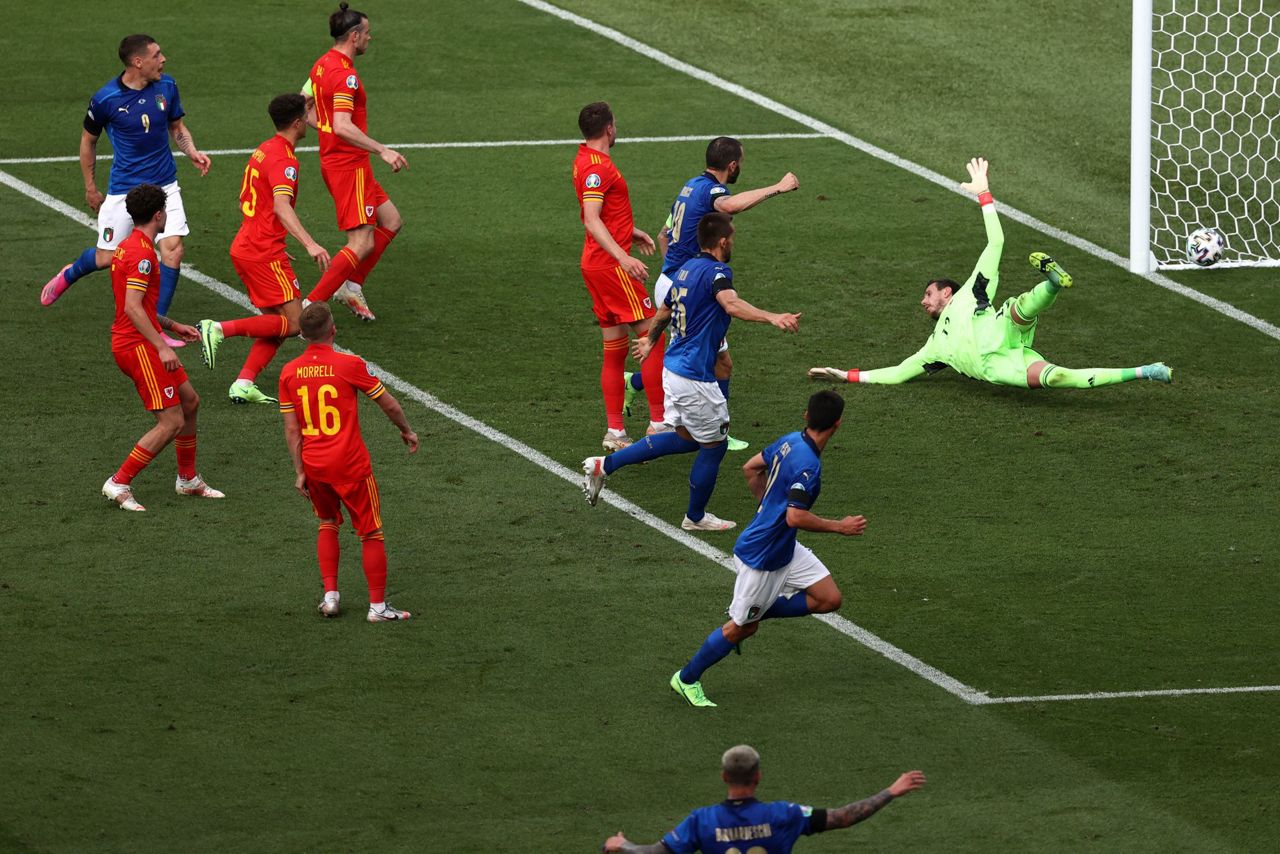 Italy's reserves beat Wales 1-0 at Euro 2020