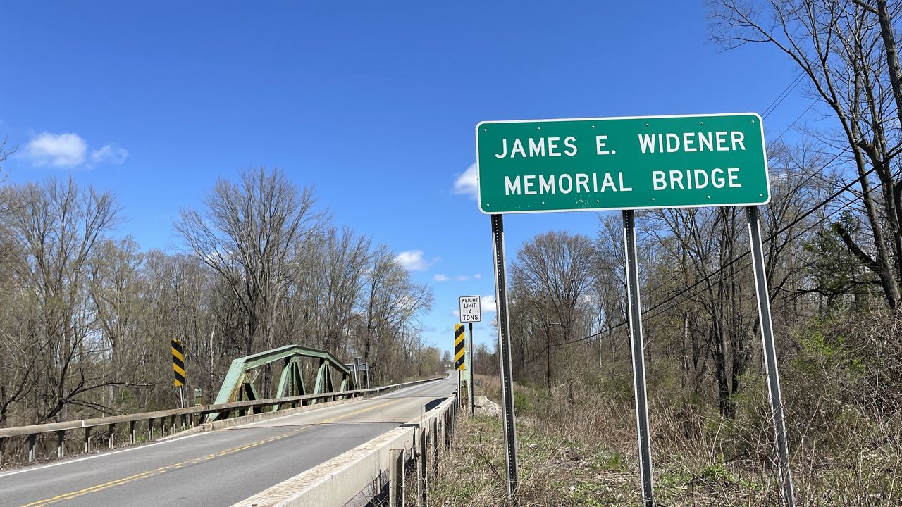 The James E. Widener Memorial Bridge in Chili, N.Y. (Courtesy of the New York State Department of Transportation)