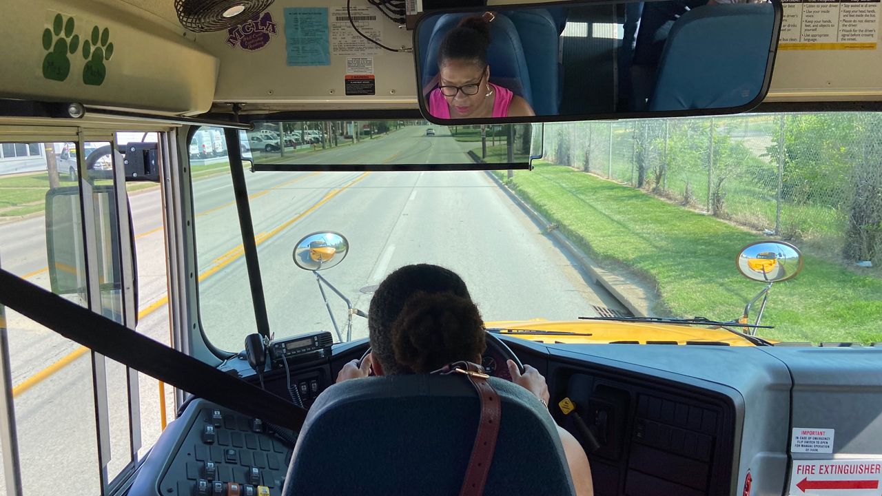 bus driver driving in louisville kentucky