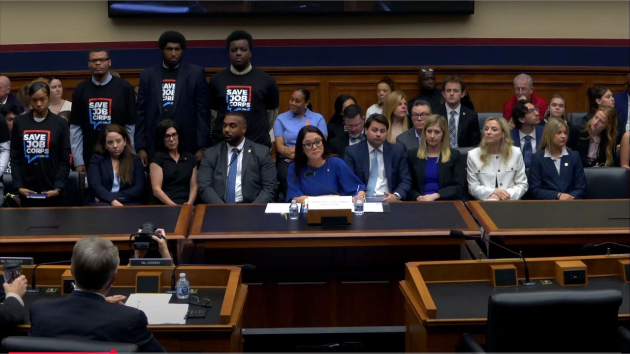 A group of Job Corps students attended a House Education and Workforce Committee hearing Thursday to protest the administration’s decision to shut down the program, announced in late May.
