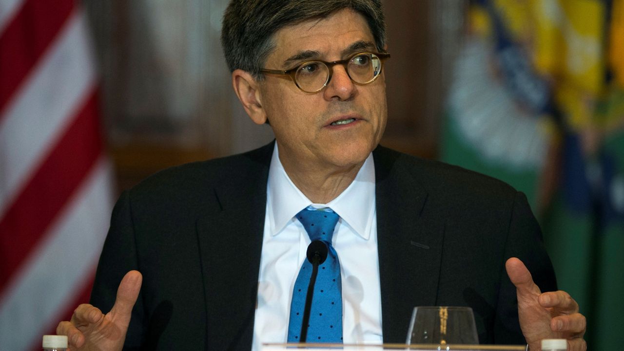 Secretary of the Treasury and Council Chairperson Jack Lew speaks during the Financial Stability Oversight Council at the Treasury Department in Washington, Wednesday, Nov. 16, 2016. (AP Photo/Molly Riley)