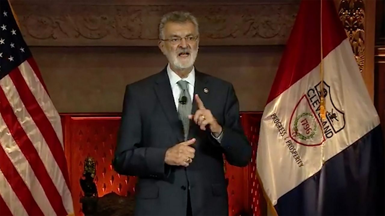 Mayor Frank Jackson giving his 15th State of the City address. 