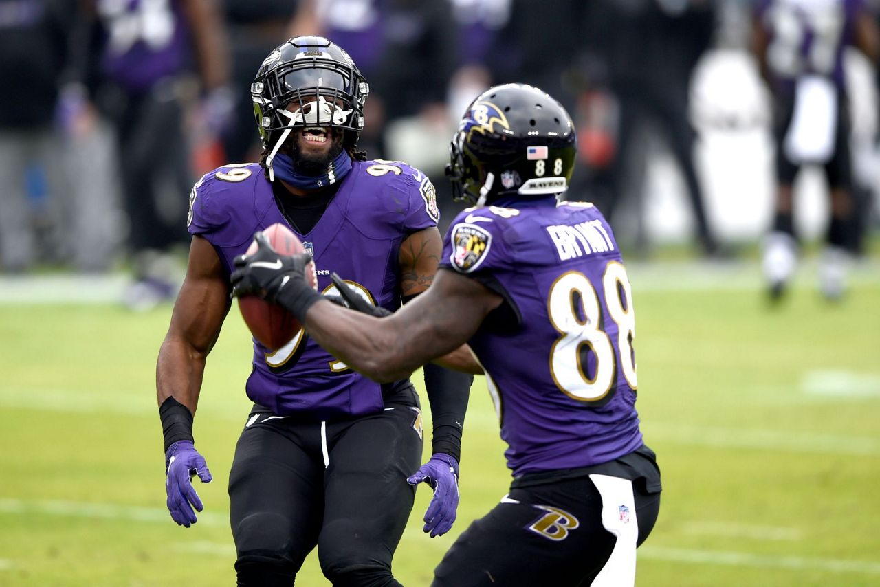 Jackson Leads Surging Ravens To 40 14 Rout Of Jaguars