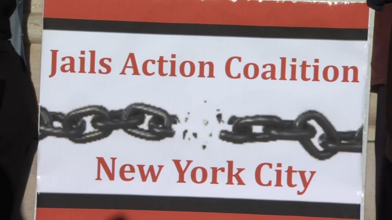 Activists hold jail reform rally In Washington Square Park