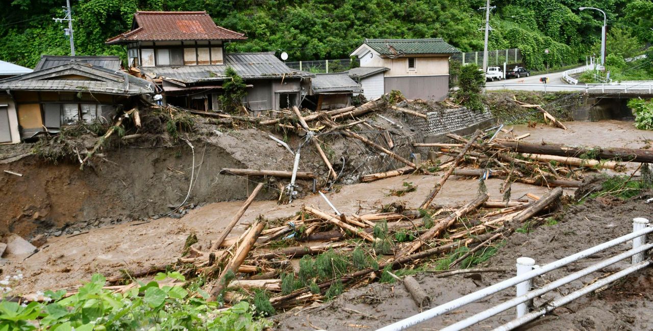 Japan battered by more heavy rain, floods, nearly 60 dead