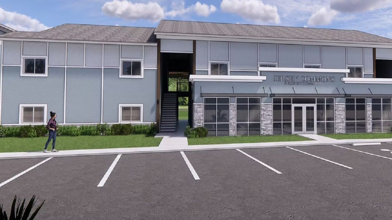 A ribbon-cutting is happening Tuesday for Jersey Commons, a 68-unit complex on Jersey Road NW. There were 11,000 applicants for the 68 housing units. (Photo Rendering Courtesy: Jersey Commons)