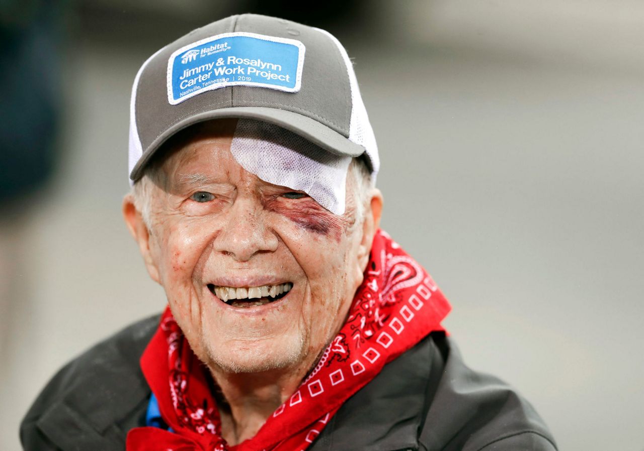 Jimmy Carter hospitalized after fall at home