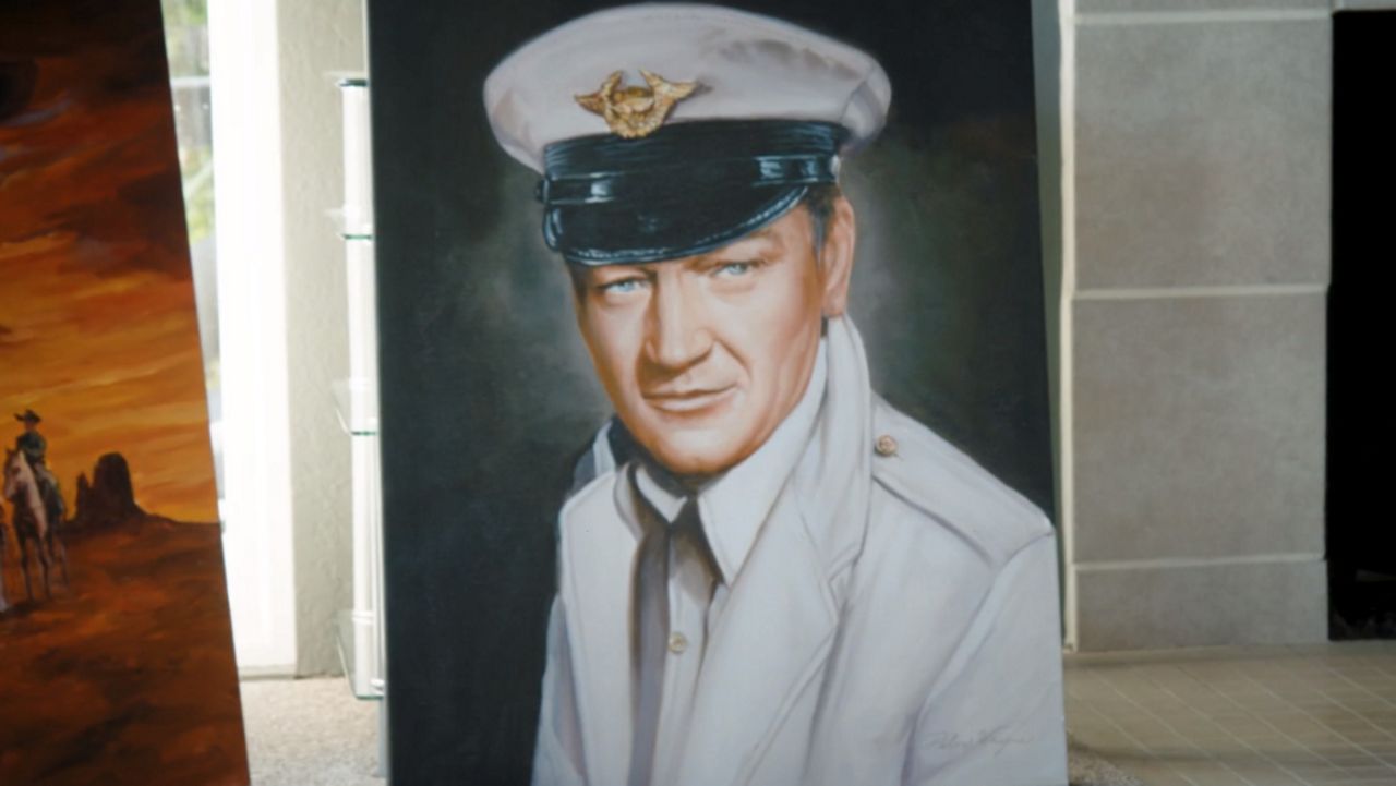 John Wayne's wife keeps his memory alive through painting