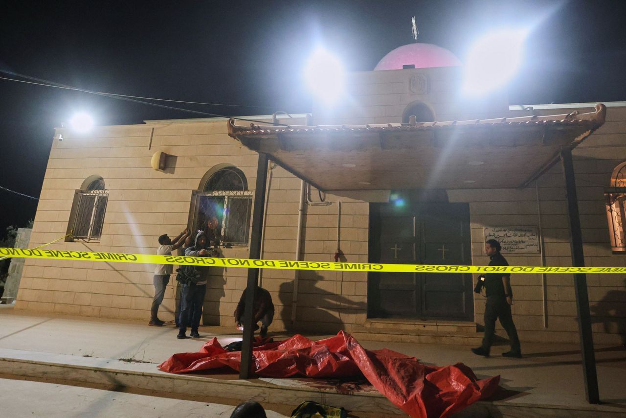 Gunmen open fire inside a church in Jordan, causing deaths and injuries