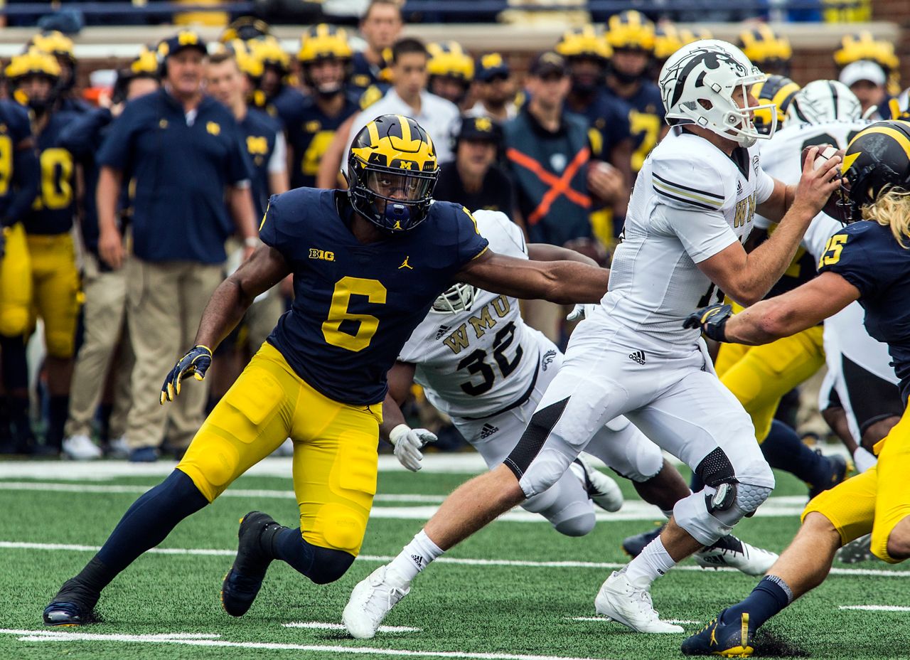 Michigan Wolverines football linebacker Josh Uche became the