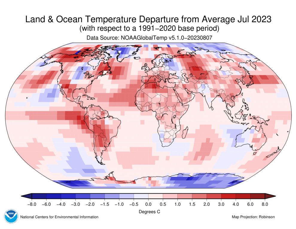 July 2023 was likely the hottest recorded month