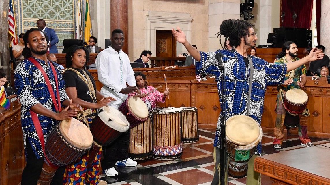 Los Angeles City Council commemorates Juneteenth with musical performances. (Photo courtesy of the city of LA)