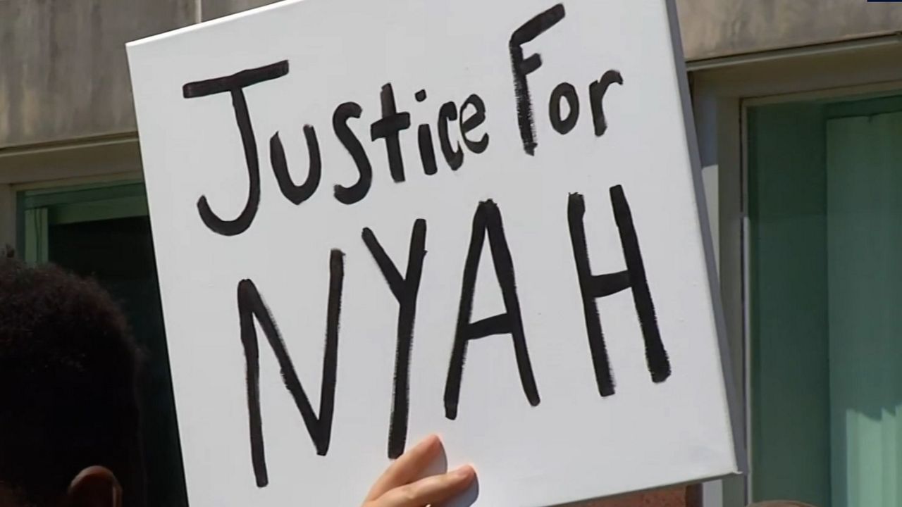 Justice for Nyah sign