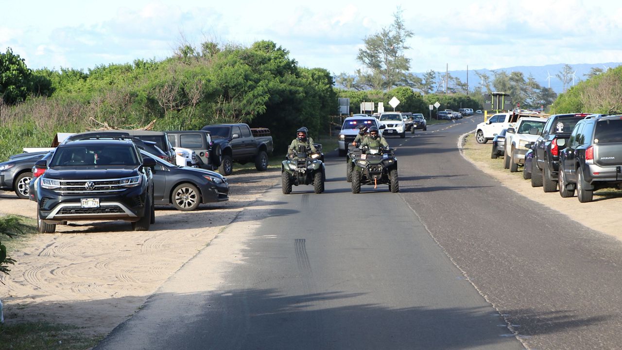 Officers from the Division of Conservation and Resources Enforcement warned visitors of the nighttime closure hours. (Photo courtesy of Department of Land and Natural Resources)