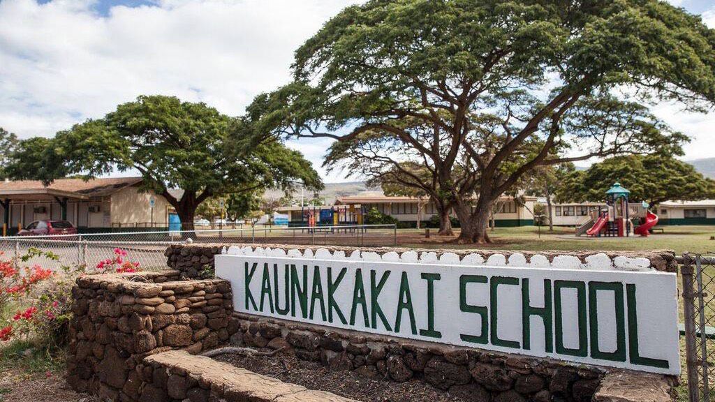 Kaunakakai Elementary School is the only public school on Molokai serving preschool special education students. (Photo courtesy of Kaipo Kiaha/Oiwi Television and Hawaii Department of Education)