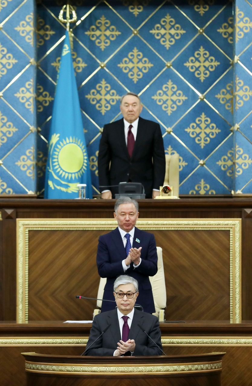 New Kazakh President Sworn In After Longtime Leader Resigns