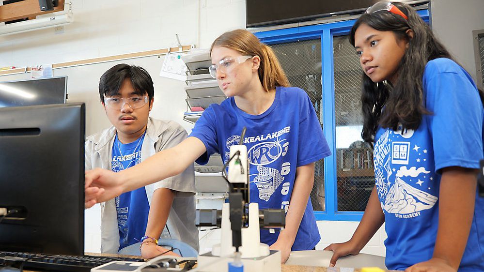 Kealakekua High School students are preparing to compete in NASA's Human Exploration Rover Challenge in April 2025. (Hawaii State Department of Education)