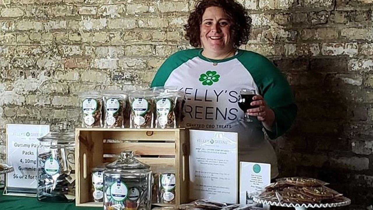 Erin Kelly opened her medical cannabis business selling edibles in September 2021 while completeing St. Louis University's Cannabis Science and Operations program. She changed career paths after losing her job during the pandemic. 