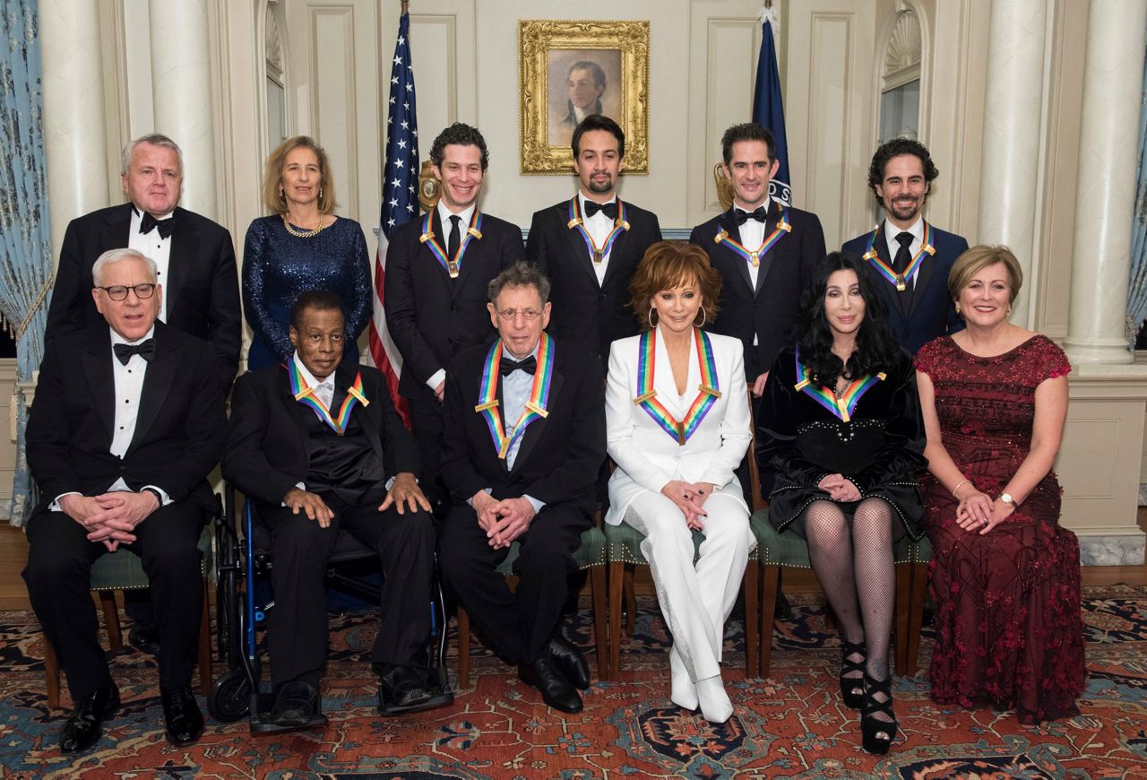 Celebrities, guests arrive for Kennedy Center Honors program