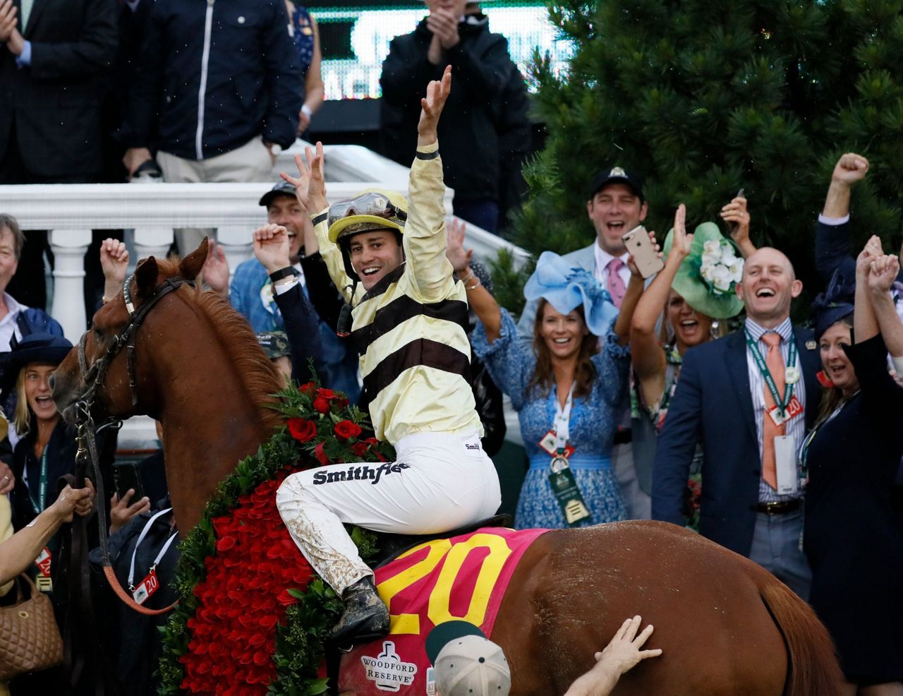 Baffert has 3 chances to win Kentucky Derby and tie record