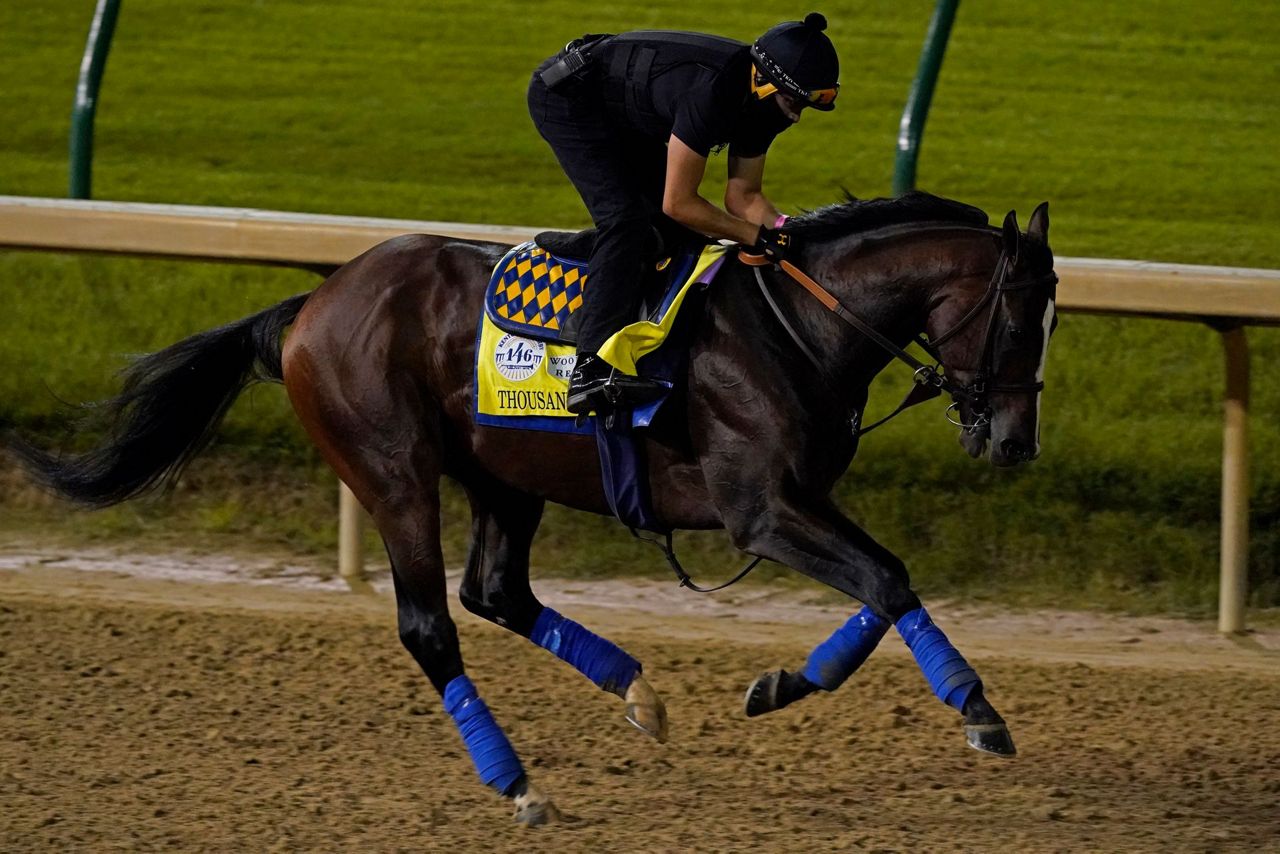 The Latest A Kentucky Derby with no fans and a big favorite