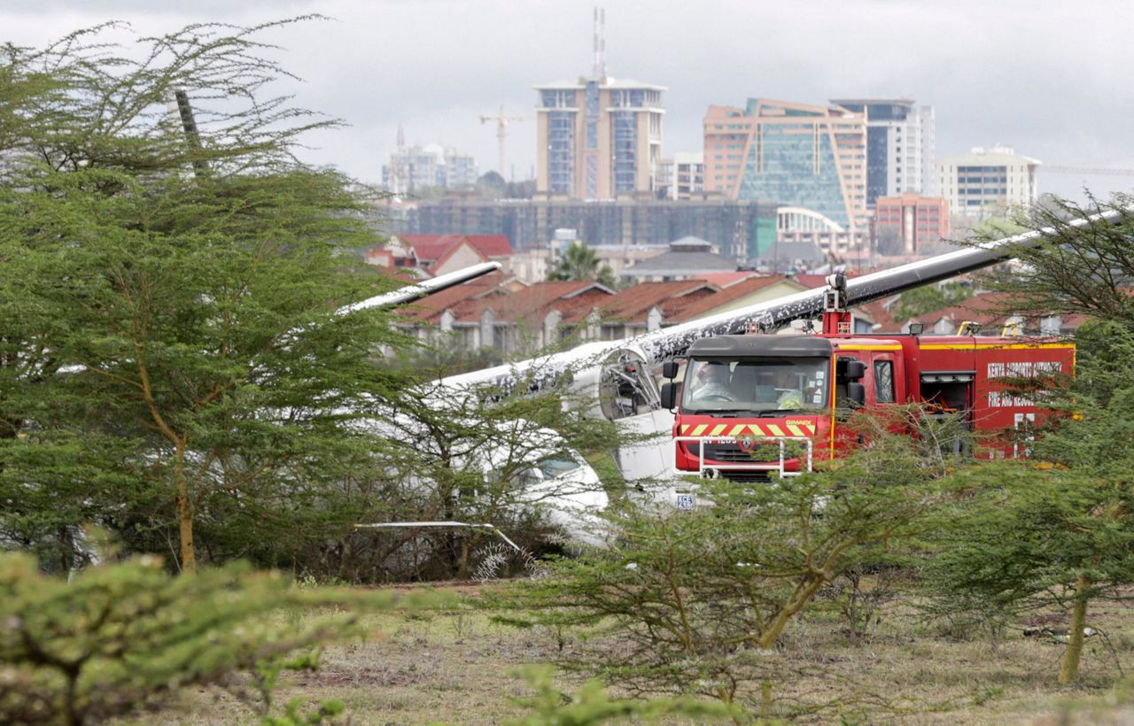 Commercial plane crashes in Kenyan capital but all said safe