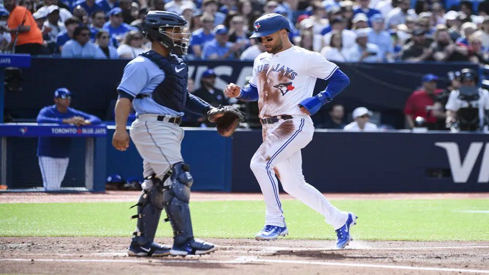 Blue Jays center fielder Kevin Kiermaier exits vs. Twins with