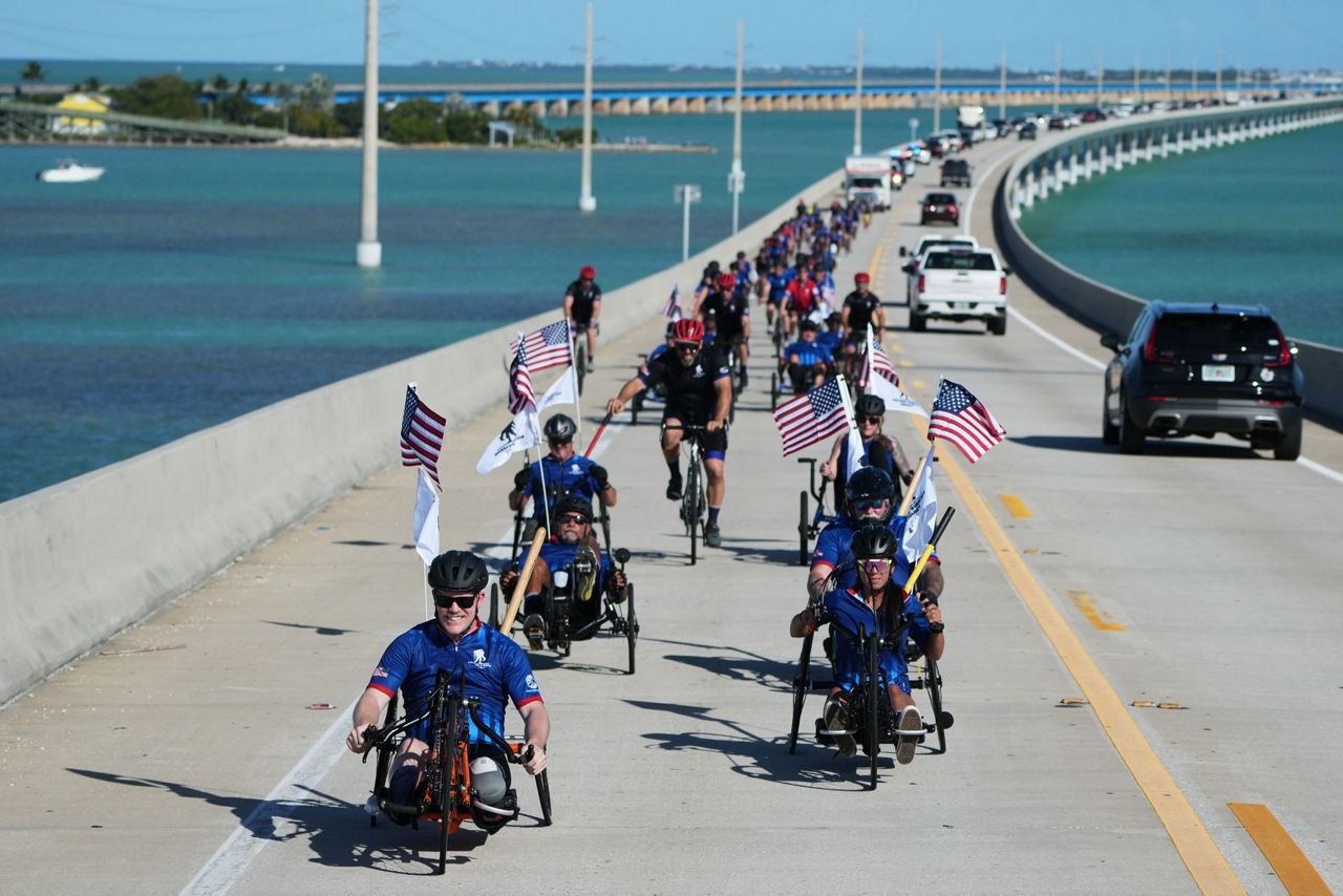 Wounded veterans cycle through Florida Keys for annual Soldier Ride