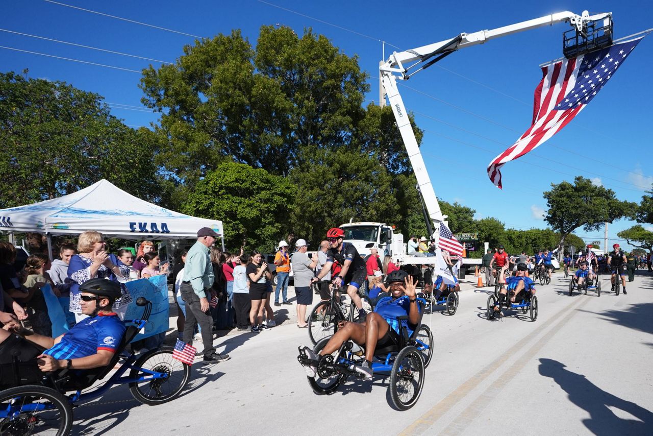 Wounded veterans cycle through Florida Keys for annual Soldier Ride