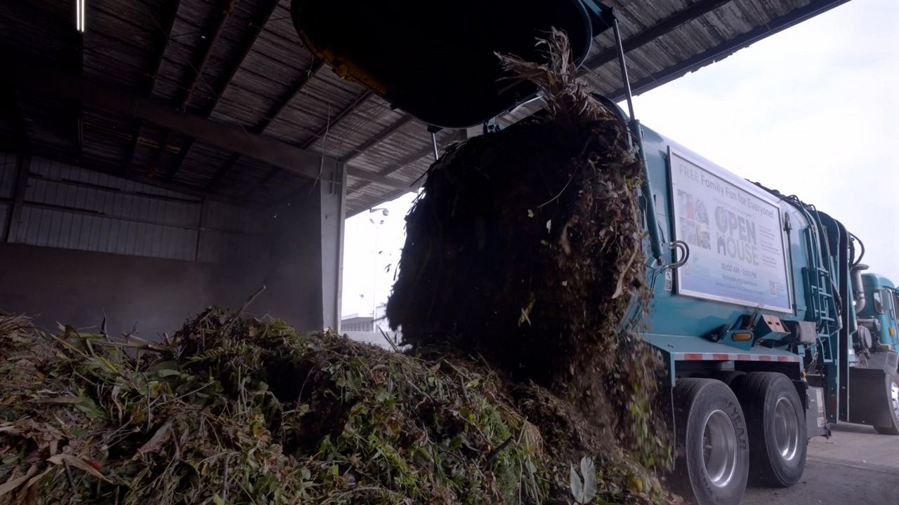 Follow the journey organic material takes once it enters a green bin