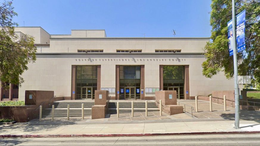 LA County Board of Supervisors office in downtown Los Angeles. (Google Street View)