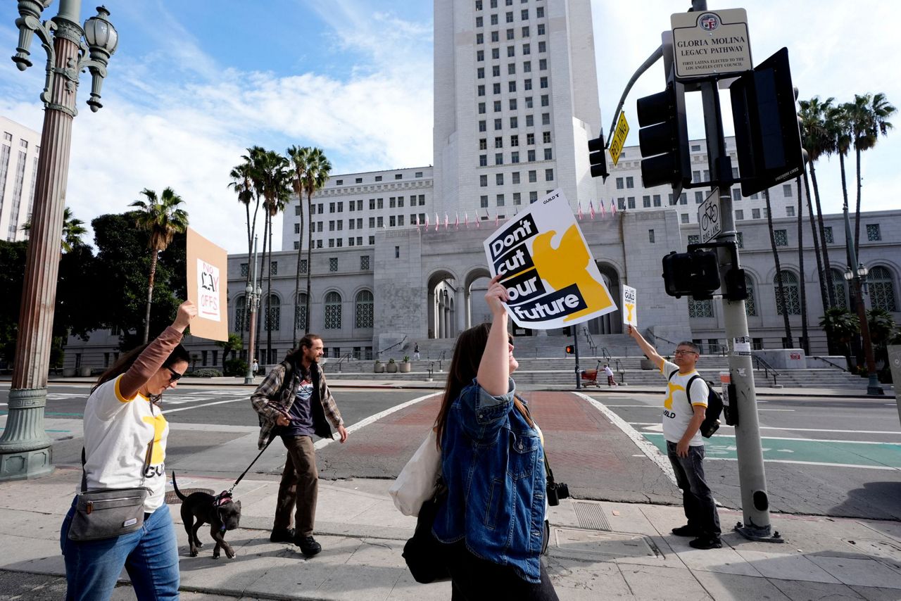 Los Angeles Times guild stages 1-day walkout in protest of anticipated ...